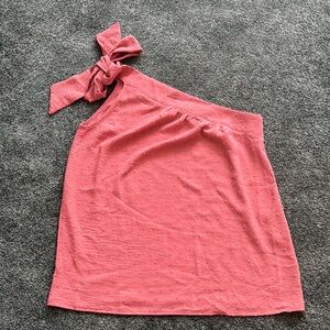Elegant Pink One-Shoulder Shirt NWT